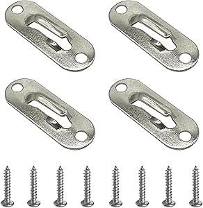 Curtain Rod Bracket,Curtain Rod Holder with Screw Pack (for 5/16"Curtain Rod), 4PCS, Nickel