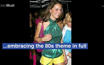 Kate Middleton shows her playful side at a 2008 charity roller disco