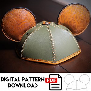 Mouse Ear Cap (digital Download Pattern) DIY Printable Leather Craft Project Tutorial, Disney-style Hat - Etsy