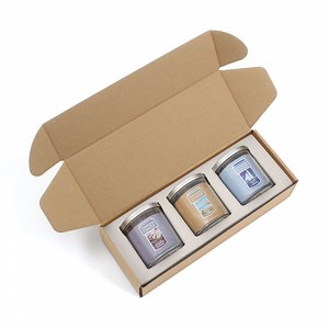[Hot Item] Custom Logo Corrugated Candle Delivery Mailer Shipping Boxes with Insert for Candles