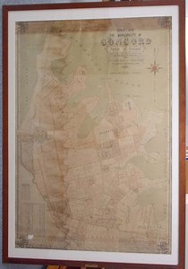 Unveiling of restored 1890 map of Concord