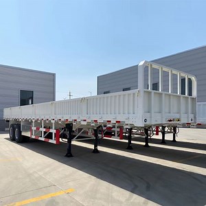 [Hot Item] 40ton Payload with Container Lock Side Wall Mini Cargo Trailer Small