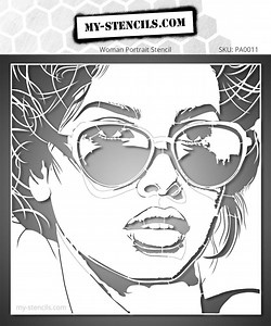 Woman Face Stencil – Female Portrait Wall Art Template – Reusable Plastic Stencil for Painting, DIY Crafts & Home Décor - Etsy Italia