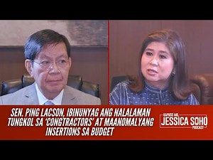 Lacson, ibinunyag ang isyu sa ‘congtractors’ at anomalya sa budget | Kapuso Mo, Jessica Soho Podcast