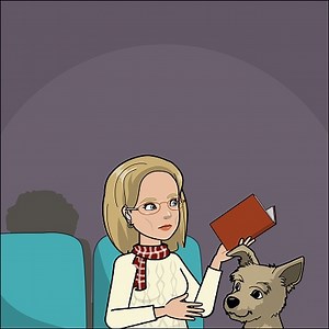 Morgens im Bus ein Buch lesen.