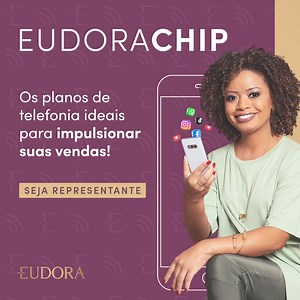 Ligações e Whatsapp ilimitado a partir de R$ 25 por mês com Eudora CHIP! Tenha sua independência financeira e realize seus sonhos revendendo Eudora. Cadastre-se! | Eudora