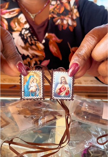 Authentic Brown Scapulars available @holycrossbookshop #brownscapular #carmelite #carmelitemissionaries #mtcarmel #blessedvirginmary #devotion