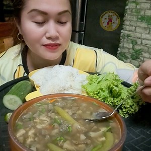 Paklay Spicy |Papaitang Baka Mukbang with bahaw na kanin na may dukot (tutong) #WincelPoohLover #mukbang #filipinofood #pagkaingpinoy #papaitan #mukbangasmr | Wincel Poohlover