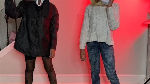 Do you like our matching spooky PJ’s 👻 #shorts #dip #spookyseason