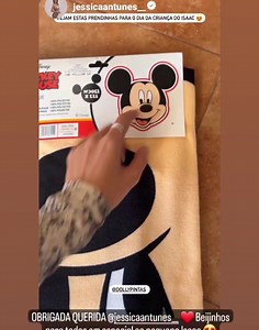 Obrigada querida @jessicaantunes__ pelo carinho ❤ Fico muito feliz por terem gostado, muito mesmo ❤🙏 Beijinhos a todos 😘😘😘 👉 TOALHA FORMA CARA MICKEY 👉 T-SHIRT DIA DA CRIANÇA Enviamos Portugal e Europa! Excelente qualidade ❤🔝❤ | Dolly Pintas