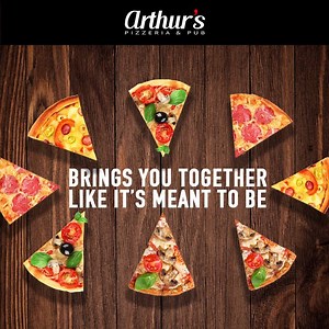 Where there is pizza, there is company. | Arthur's Pizzeria