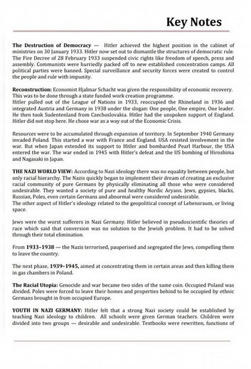 class 9 history notes| chapter 3 - Nazism and the rise of Hitler | revision notes