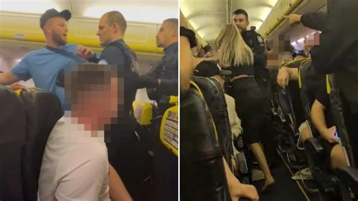 Drunk Brit & wife hauled off jet after 'punching crew & spitting at passengers'