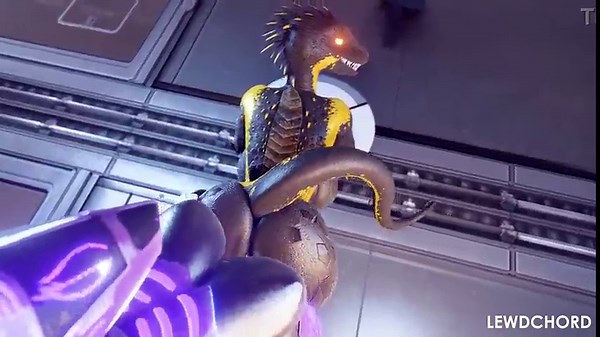 Lizard Pounded by Futa Sex Robot