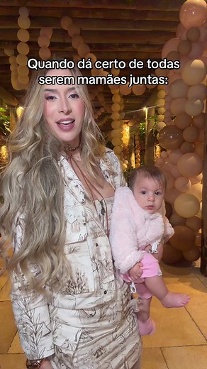 Quando dá certo de todas serem mamães juntas: vídeo Gabriela Jacinto