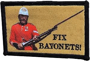 Redheaded Tshirts - Zulu Fix Bayonets Morale Patch. Features Color SGT Bourne with Martini Henry Rifle from The Movie Zulu. Perfect for Tactical Gear, Backpack, Cap, or Vest. Made in USA