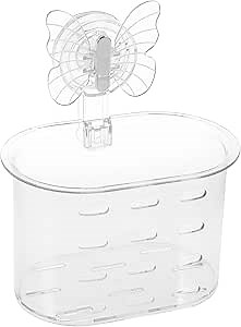 Clear Plastic Suction Toothbrush Holder, Wall Mounted, Drill-Free Removable for Mirror or Shower