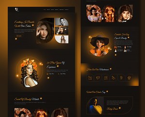 Salon Html landing page design - Hamida Jannat ✪