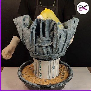 Build Your Own DIY Concrete Fountain at Home ⛲ #concrete #fountain #diy | RusticKraft