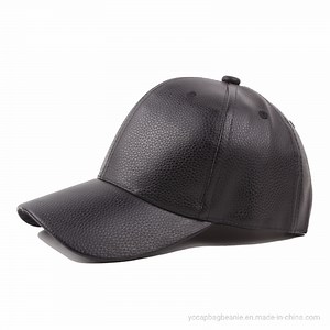 [Hot Item] Promotional Blank PU Leather Baseball Cap