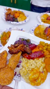 79K views · 1.8K reactions | Shrooms and Friends! Private Dinner dates open, DM or fill out form on site at vegantraplord.com Grilled oyster mushrooms, Fried Oyster Mushrooms over Rice n Peas, Curry Chickpeas with 6 Cheez Truffle Mac, Candied Purple Yam and sautéed Purple Cabbage and Kale #fyp #vegan #mushrooms | Tommy Mushroom | Facebook