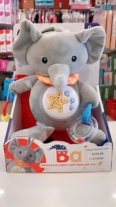 Snuggle Elephant Night Light $199.00 Attaches to Cribs, Playards and Car seats. | Twinkle Star Baby & Party