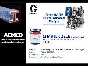Chartek 2218 sprayed with GRACO Sprayer XM PFP in Jizan Project - AEMCO