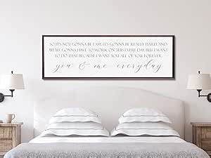 So It's Not Gonna Be Easy Sign Wall Art Notebook Quote Poster Print Canvas Painting For Bedroom Above Bed Decor Unframed