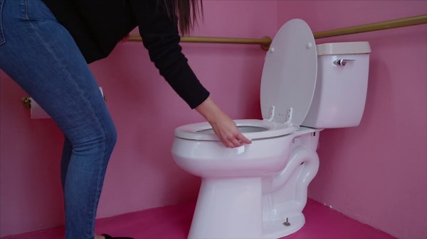 Toilet Seat Handle - Lift More, Less Mess -Easy Application 2 Pack White