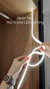 5.3K views · 562 reactions | Our favourite lighting to install in our fitted wardrobes 3x6mm neon flex from @ultraleds.co.uk #lymm #fittedfurniture #cheshire #bespoke #joinery #wardrobe #storagesolutions #storage #bedroom #carpentry #led #ledlights #neon #neonflex | Lymm Fitted Furniture | Facebook
