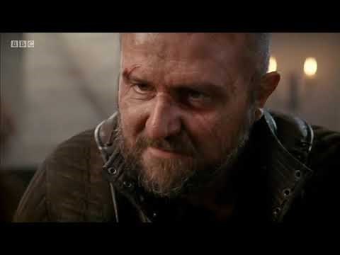 Merlin 3x04 - Gwaine tavern fight with Arthur and Merlin