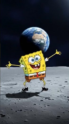 Spongebob on the Moon #DreamScreenAI #veo3 #spongebob
