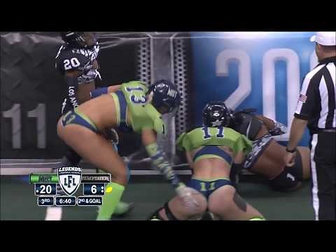 LFL Legends football league GIRLS best moments