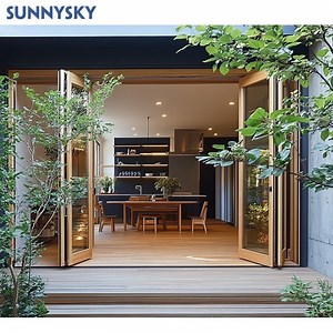 [Hot Item] Nfrc Exterior Bi Folding Accordion Glass Thermal Insulation Aluminum Patio Bifold Doors