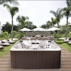 [Hot Item] Deluxue Garden 7 People Square Outdoor Massage Hot Tubs SPA