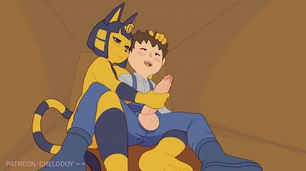 ankha fucking with villager