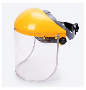 [Hot Item] Splash-Proof Full Face Shield CE & ANSI Standard Safety Full Face Visor Clear Security Faceshield Transparent Protection Glass Face Shield