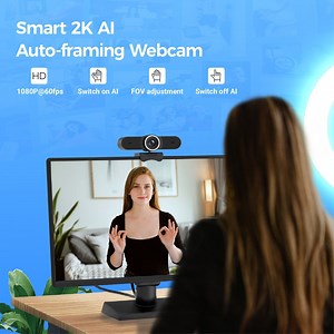 [Hot Item] 1080P 60fps Auto-Framing Ai-Powered USB Camera with Hand Gesture Control