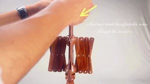 Wooden Yarn Ball Winder - Handcrafted Knitting & Crocheting Yarn Bobbin Winder - Knit Picks Umbrella Yarn Swift Tabletop Winder - Center Pull Wool String Holder Winding Machine (Off-White, Swift)