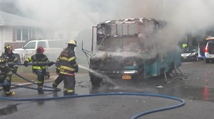 Driver evacuates special needs adults before Long Island bus fire