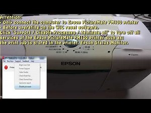 Reset Epson PictureMate PM100 Waste Ink Pad Counter