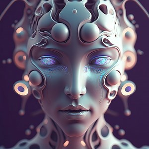 Impresión de chica robot, póster cibernético de chica cyborg, arte de pared de ciencia ficción imprimible futurista, decoración del hogar, arte de IA, Midjourney - Etsy España