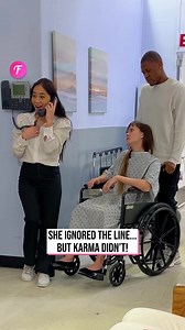 20K views · 72 reactions | Woman ignores line, gets instant karma. | Fabiosa Australia | Facebook