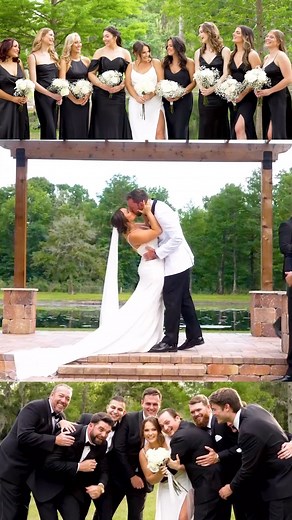 Congrats to Brock & Riley 🥂 #firstkiss #wedding #weddingday #weddinggoals #weddingvideo #weddingvideography | Acuña Cinema
