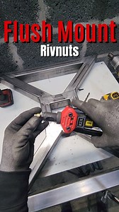 This is the BEST way to install rivnuts! Normally, when you install a rivnut into your tubing, it sticks out 1/16" or so... Using this method allows the rivnut to sit flush with the surface. That way, whatever you're bolting to the tubing can seat perfectly flat. If you need the threads to be a bit stronger, you can also TIG weld the rivnut all the way around and grind it flush so it blends into the tubing as a threaded hole! #welding #metalfabrication #fabrication #howto #tutorial #tipsandtrick