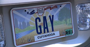 Lakewood man revels in receiving previously rejected 'GAY' license plate from BMV
