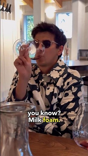 Secretly filming my husband 🍷 tasting 😂 #shorts