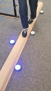 She's working hard to improve balance while multitasking. She's is reciting the "Anna Thompson Story" while walking the beam and putting out BlazePod lights. She lives with early stage Alzheimer"s and her memory and multitasking abilities are improving. That's because the brain can change itself! Don't give up. Ever. Keep working hard. Focus. Practice. Keep moving. Keep learning. Every single day without exception. #alzheimers #neuro #brain | NeuroMotor Training LLC | Facebook