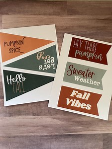 Fall Pennant Flag, Printable Pennant, Hello Fall, Pumpkin Spice Printable, Fall Vines, Printable Flag - Etsy
