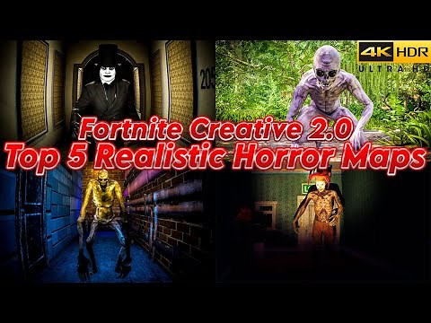 Top 5 Realistic Scary Horror Maps Fortnite Creative 2.0 (Map Codes In Description) [PS5 4K]